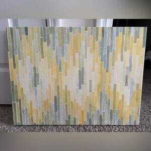 Green and Yellow Reflection Canvas Art